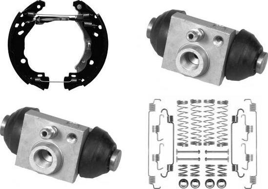 MGA PM922870 - Комплект тормозных колодок, барабанные autosila-amz.com