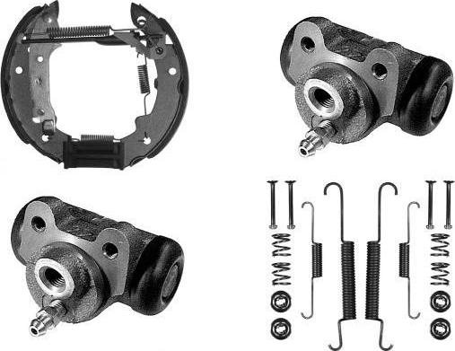 MGA PM515626 - Комплект тормозных колодок, барабанные autosila-amz.com