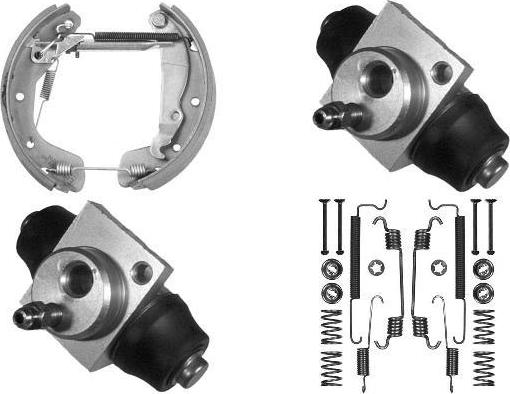 MGA PM681948 - Комплект тормозных колодок, барабанные autosila-amz.com