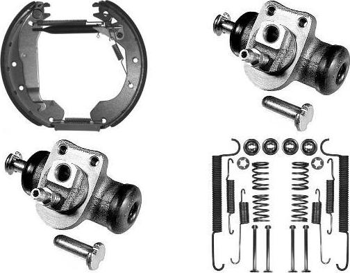 MGA PM630517 - Комплект тормозных колодок, барабанные autosila-amz.com