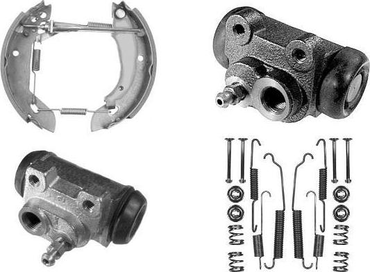 MGA PM624667 - Комплект тормозных колодок, барабанные autosila-amz.com