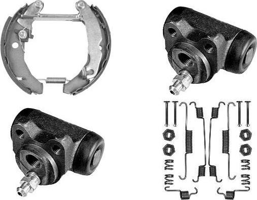 MGA PM626492 - Комплект тормозных колодок, барабанные autosila-amz.com