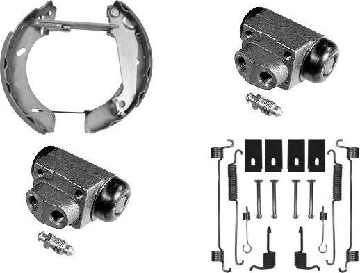 MGA PM675466 - Комплект тормозных колодок, барабанные autosila-amz.com