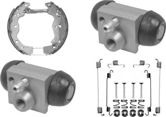 MGA PM865984 - Комплект тормозных колодок, барабанные autosila-amz.com