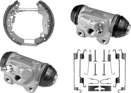 MGA PM816341 - Комплект тормозных колодок, барабанные autosila-amz.com