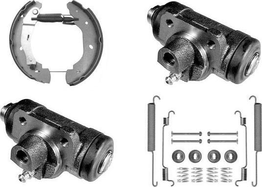 MGA PM790471 - Комплект тормозных колодок, барабанные autosila-amz.com