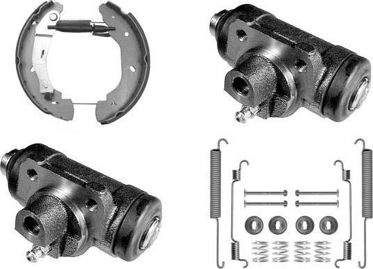 MGA PM791471 - Комплект тормозных колодок, барабанные autosila-amz.com