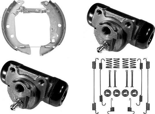 MGA PM755790 - Комплект тормозных колодок, барабанные autosila-amz.com