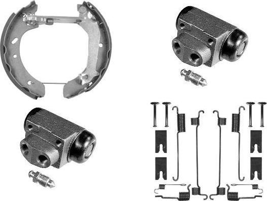 MGA PM720466 - Комплект тормозных колодок, барабанные autosila-amz.com