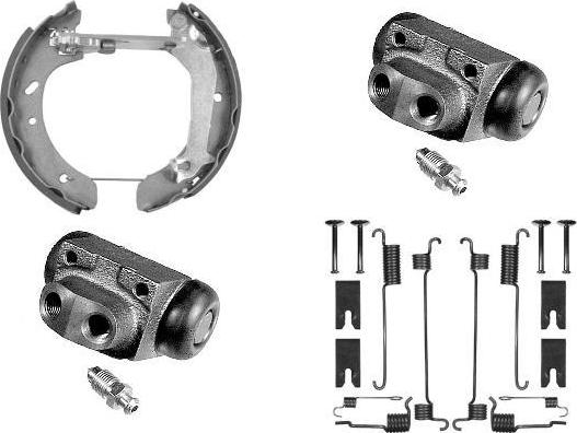 MGA PM720463 - Комплект тормозных колодок, барабанные autosila-amz.com