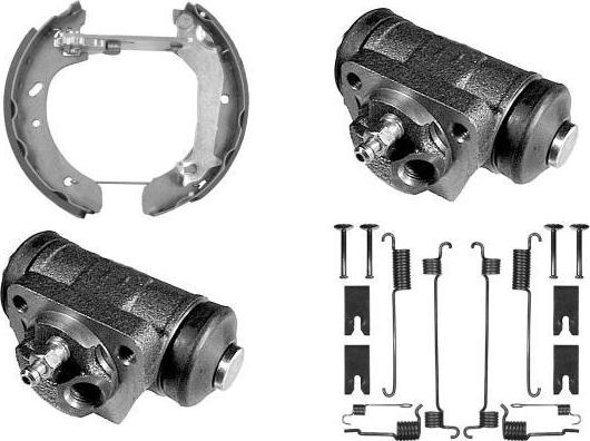 MGA PM720472 - Комплект тормозных колодок, барабанные autosila-amz.com