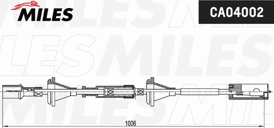 Miles CA04002 - Трос привода спидометра VW PASSAT 88-96 autosila-amz.com