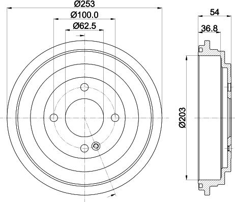 Mintex MBD415 - Тормозной барабан autosila-amz.com