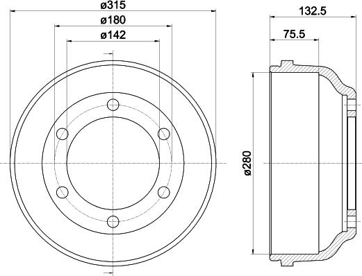 Mintex MBD059 - Тормозной барабан autosila-amz.com