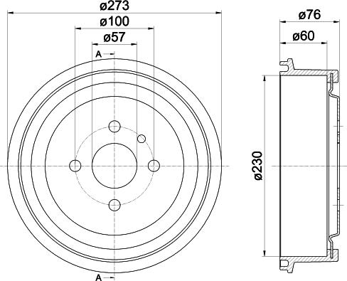 Mintex MBD003 - Тормозной барабан autosila-amz.com