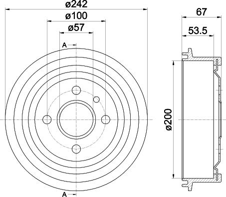 Mintex MBD002 - Тормозной барабан autosila-amz.com