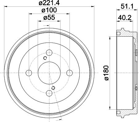 Mintex MBD393 - Тормозной барабан autosila-amz.com