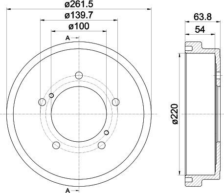 Mintex MBD357 - Тормозной барабан autosila-amz.com