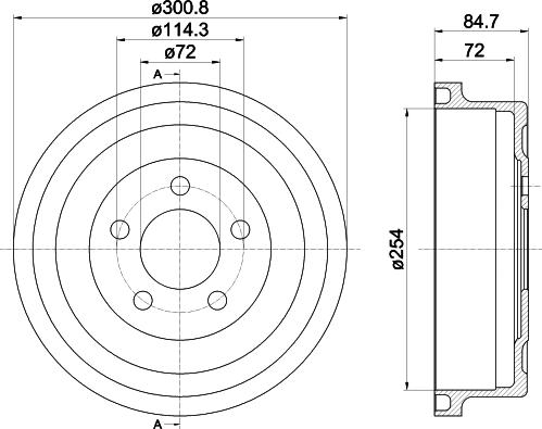 Mintex MBD367 - Тормозной барабан autosila-amz.com