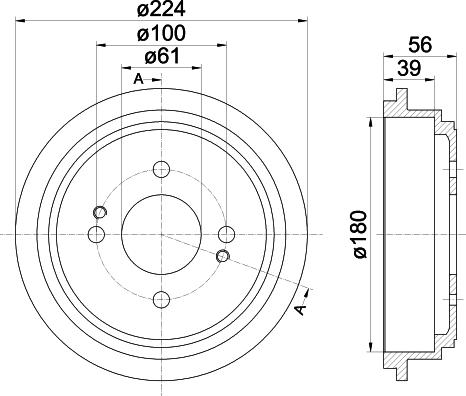 Mintex MBD259 - Тормозной барабан autosila-amz.com