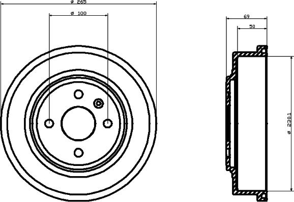 Mintex MBD286 - Тормозной барабан autosila-amz.com