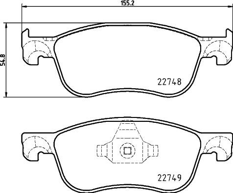 Mintex MDB4104 - Тормозные колодки, дисковые, комплект autosila-amz.com