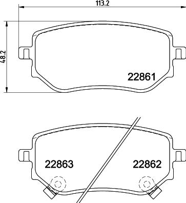 Mintex MDB4119 - Тормозные колодки, дисковые, комплект autosila-amz.com