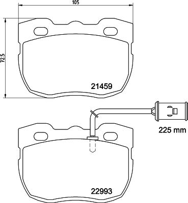 Mintex MDB4129 - Тормозные колодки, дисковые, комплект autosila-amz.com