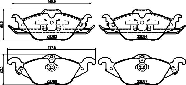 Mintex MDK0088 - Дисковый тормозной механизм, комплект autosila-amz.com