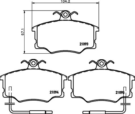 Mintex MDB1491 - Тормозные колодки, дисковые, комплект autosila-amz.com