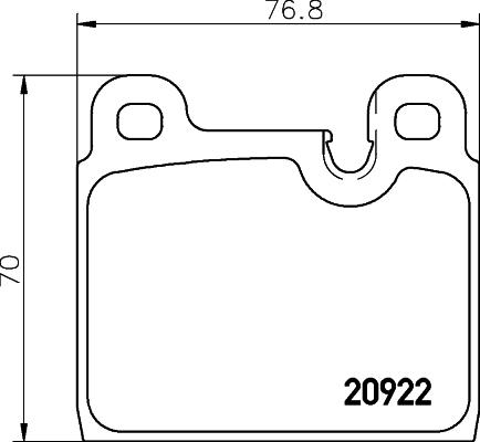 BENDIX 571349 - Тормозные колодки, дисковые, комплект autosila-amz.com