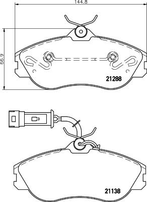 Febi Bilstein J008 - Тормозные колодки, дисковые, комплект autosila-amz.com