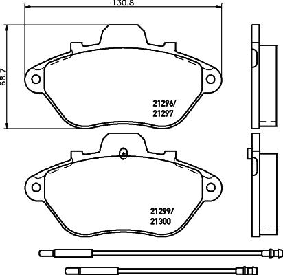 Mintex MDB1426 - Тормозные колодки, дисковые, комплект autosila-amz.com