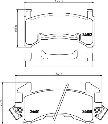 Mintex MDB1595 - Тормозные колодки, дисковые, комплект autosila-amz.com