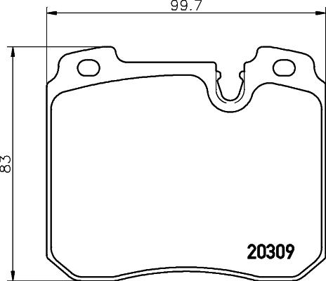 Mintex MDB1550 - Тормозные колодки, дисковые, комплект autosila-amz.com