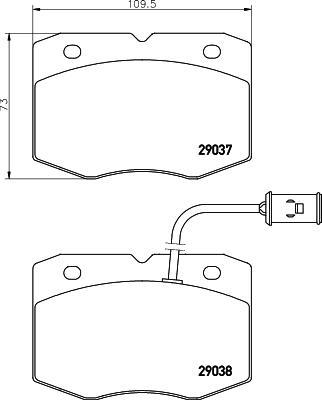 Mintex MDB1561 - Тормозные колодки, дисковые, комплект autosila-amz.com