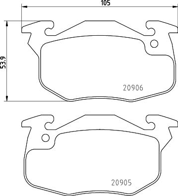 Mintex MDB1519 - Тормозные колодки, дисковые, комплект autosila-amz.com