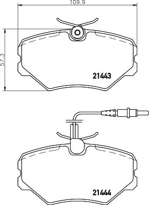 Mintex MDB1652 - Тормозные колодки, дисковые, комплект autosila-amz.com