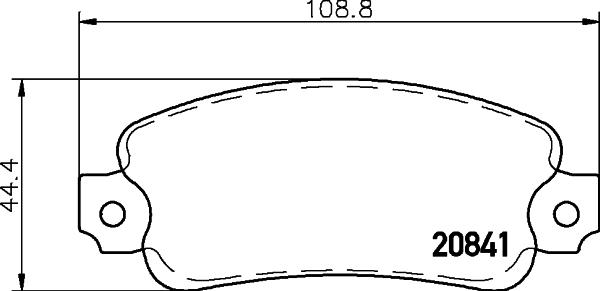 Mintex MDB1088 - Тормозные колодки, дисковые, комплект autosila-amz.com