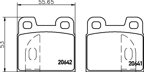 Mintex MDB1072 - Тормозные колодки, дисковые, комплект autosila-amz.com