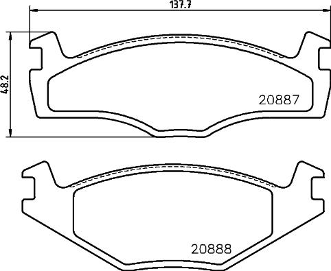 Mintex MDB1266 - Тормозные колодки, дисковые, комплект autosila-amz.com