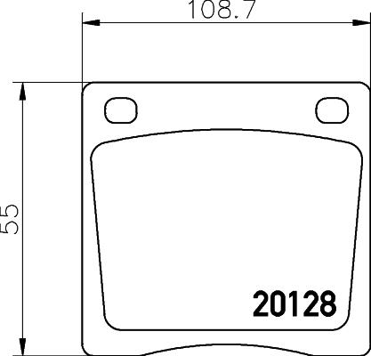 Mintex MDB1107 - Тормозные колодки, дисковые, комплект autosila-amz.com