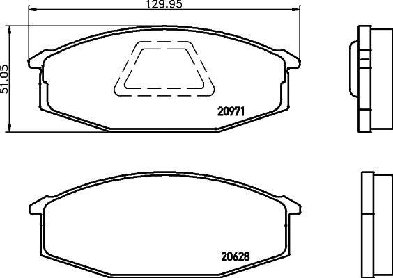 Akebono A-148K - Тормозные колодки, дисковые, комплект autosila-amz.com