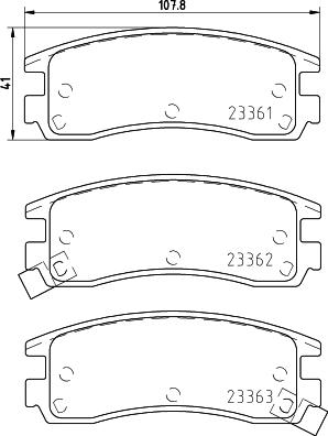 Mintex MDB1825 - Тормозные колодки, дисковые, комплект autosila-amz.com