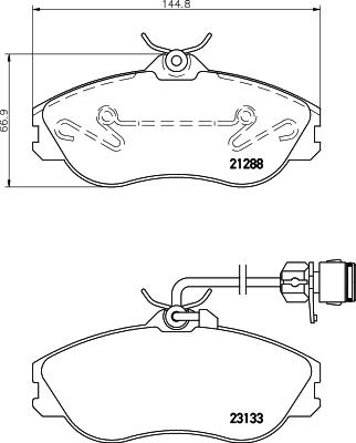 Mintex MDB1820 - Тормозные колодки, дисковые, комплект autosila-amz.com