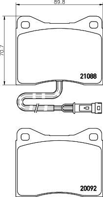 Mintex MDB1323 - Тормозные колодки, дисковые, комплект autosila-amz.com