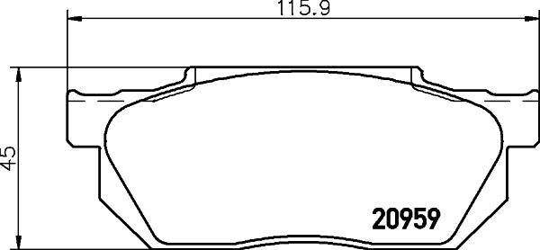 Mintex MDB1241 - Тормозные колодки, дисковые, комплект autosila-amz.com