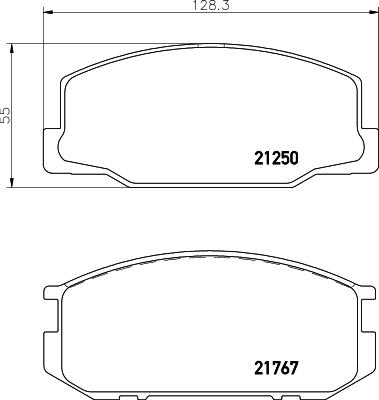 Mintex MDB1226 - Тормозные колодки, дисковые, комплект autosila-amz.com