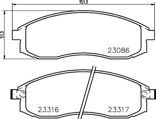 Mintex MDB1749 - Тормозные колодки, дисковые, комплект autosila-amz.com