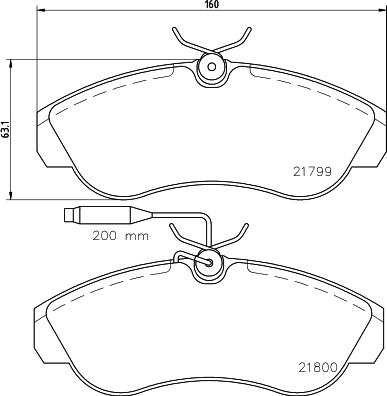 Mintex MDB1704 - Тормозные колодки, дисковые, комплект autosila-amz.com